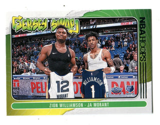 Ja Morant/Zion Williamson 2019-20 Panini Jersey Swap #10 Card