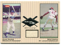 Bob Gibson Duke Snider Fleer Dueling Duos Game Worn Jersey Card