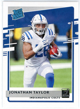 Jonathan Taylor 2020 Panini Donruss Rated Rookie Card #317