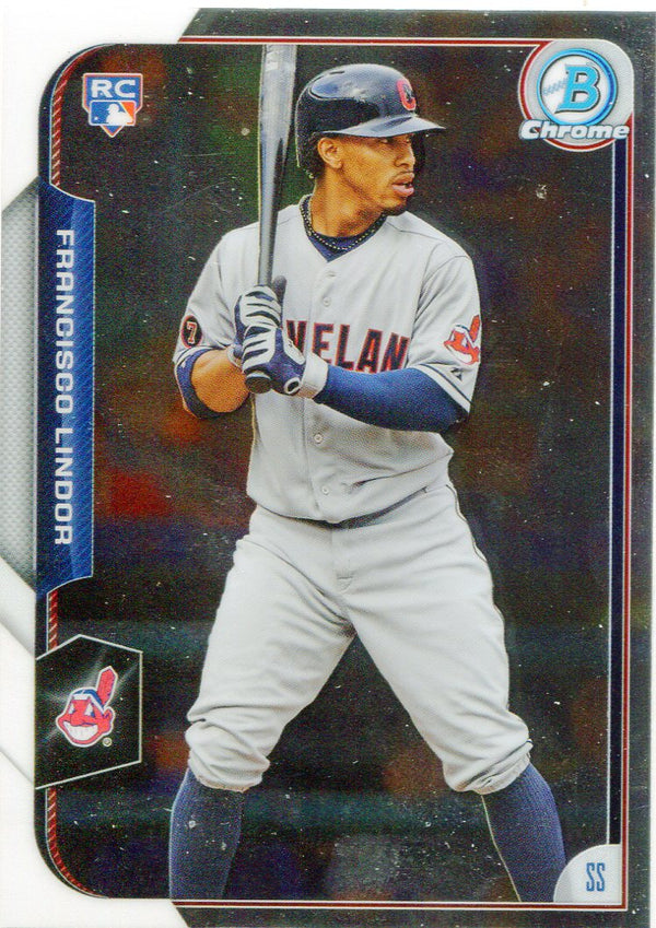 Francisco Lindor 2015 Bowman Chrome Rookie Card #89