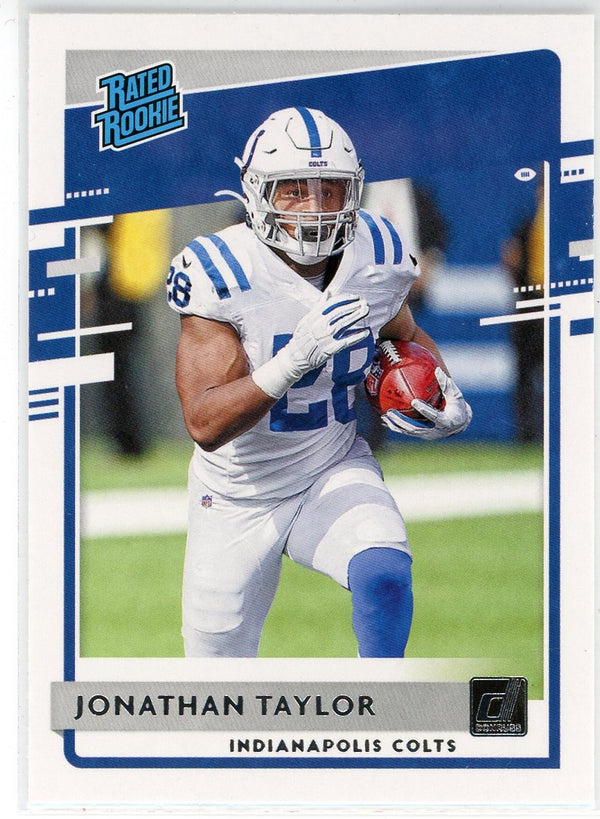 Jonathan Taylor 2020 Panini Donruss Rated Rookie Card #317