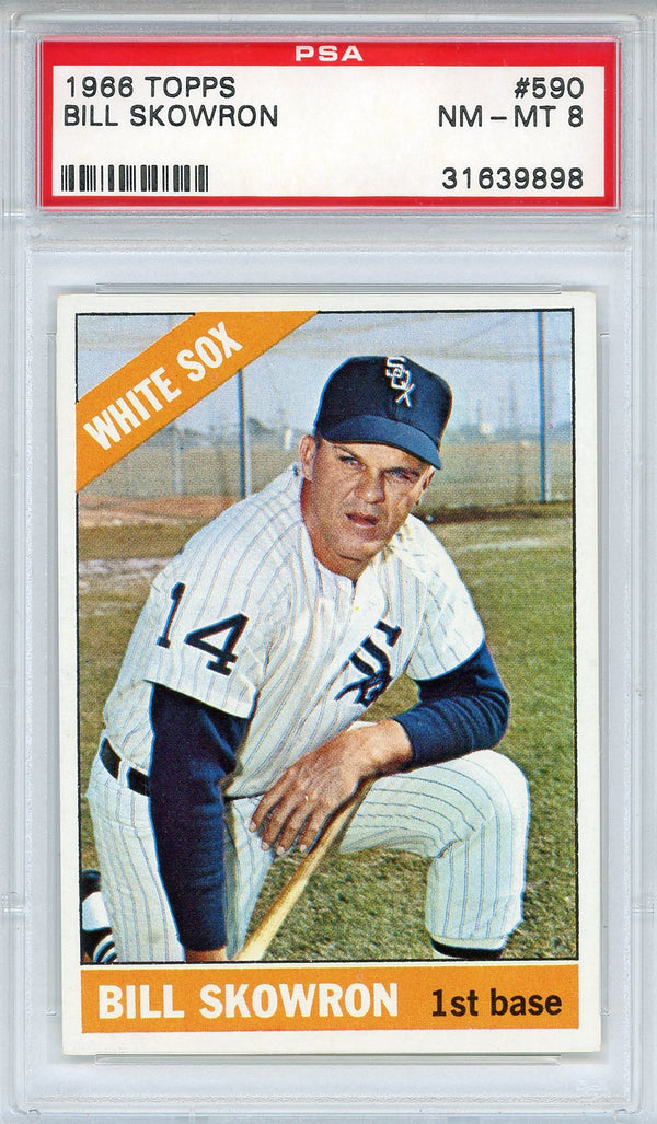 Bill Skowron 1966 Topps Card #590 (PSA NM-MT 8)