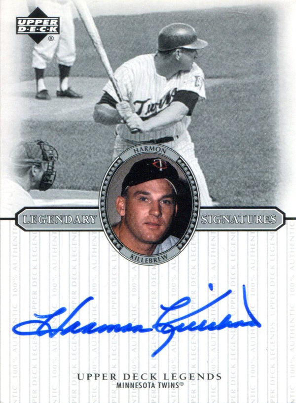 Harmon Killebrew Autographed 2000 Upper Deck Legendary Signatures Card