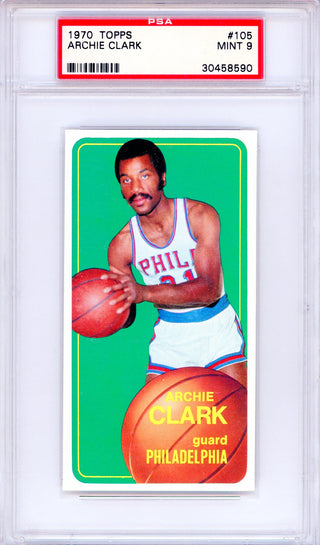 Archie Clark 1970 Topps Card #105 (PSA Mint 9)