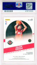 Jalen Green Autographed 2021 Panini Donruss Signature Series Rookie Card #JGR (PSA NM-MT 8/10)