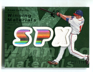 Adam LaRoche 2007 Upper Deck Spx Winning Materials #WMAL /175