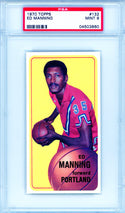 Ed Manning 1970 Topps Card #132 (PSA Mint 9)