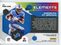 Amon-Ra St. Brown Autographed 2021 Panini Elements Rookie Card