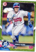 Ronald Acuna 2018 Bowman Green Rookie Card #BP1