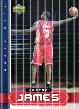 LeBron James 2003-04 Upper Deck 3D Box Topper Oversized Card