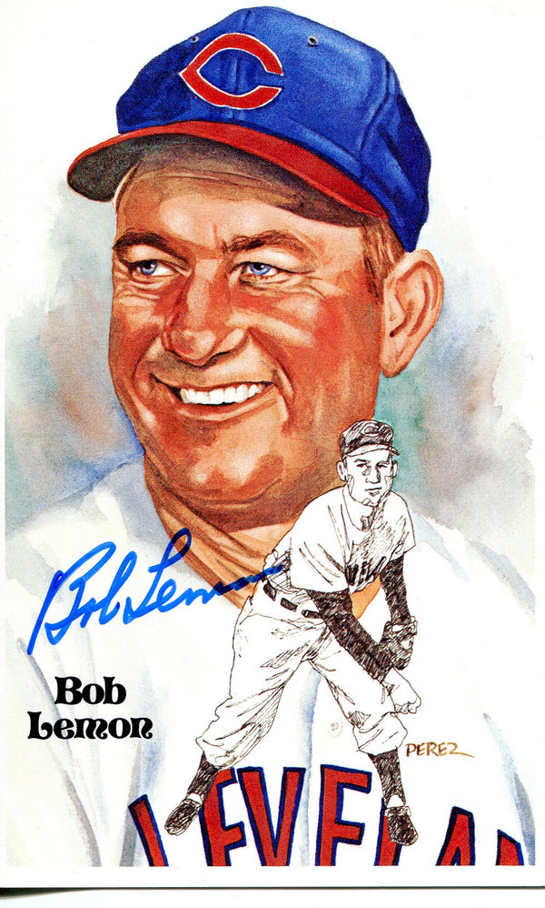 Bob Lemon Autographed Perez-Steele Postcard #5973/10000