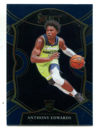 Anthony Edwards 2020 Panini Select Blue Concourse Prizm #61