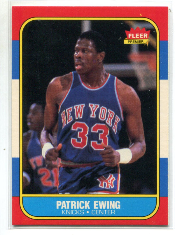 Patrick Ewing 1986 Fleer Premium #32 Card