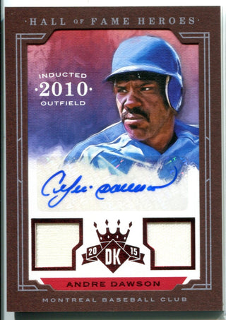 Andre Dawson Autographed Panini Card #12/49