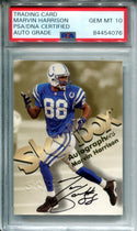 Marvin Harrison 1988 Skybox PSA AUTO GEM MT 10 Card