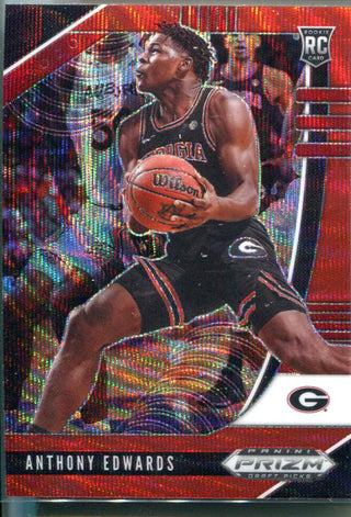 Anthony Edwards 2020 Panini Prizm Red Wave Card