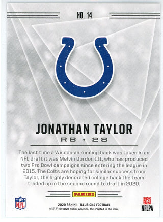 Jonathan Taylor 2020 Panini Illusions Rookie Card #14