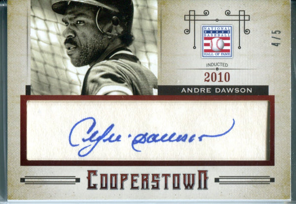 Andre Dawson Autographed Panini Card #4/5