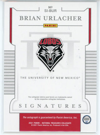 Brian Urlacher Autographed 2021 Panini National Treasures Collegiate Card