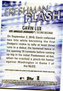 Gavin Lux 2020 Topps Chrome Freshman Flash Rookie Card