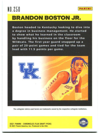 Brandon Boston Panini Flux Rookie Card