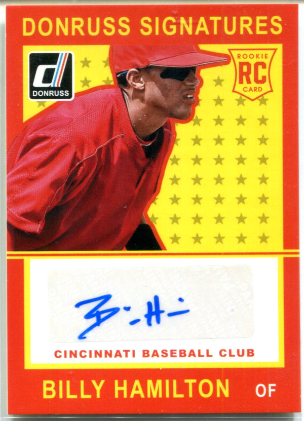 Billy Hamilton Autographed Donruss Rookie Card