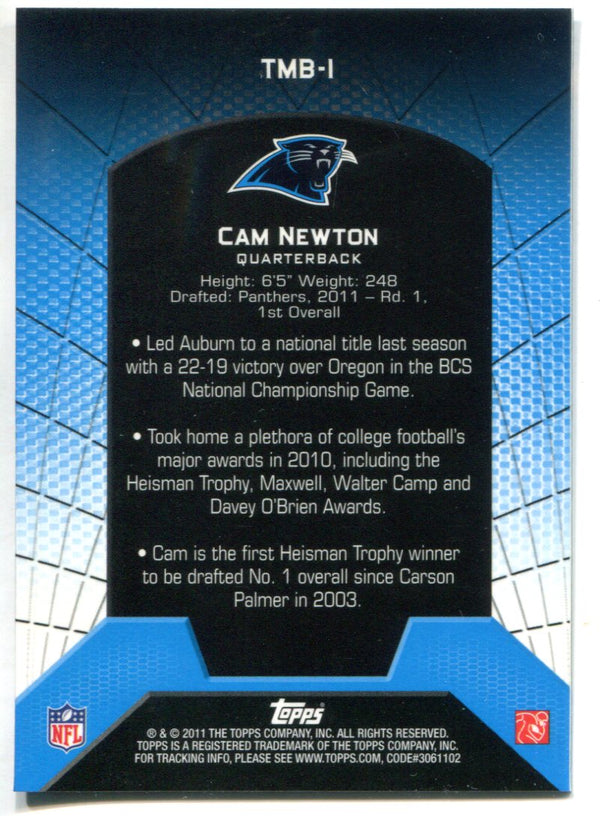 Cam Newton 2011 Topps Rookie Card