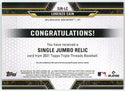 Lorenzo Cain 2021Topps Triple Threads Rookie Jersey Card #SJR-LC