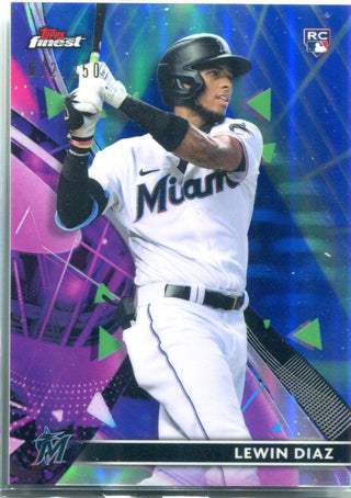 Lewin Diaz 2021 Topps Finest Card #72/250