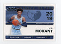 Ja Morant 2019 Panini Contenders Draft Class #2 Card