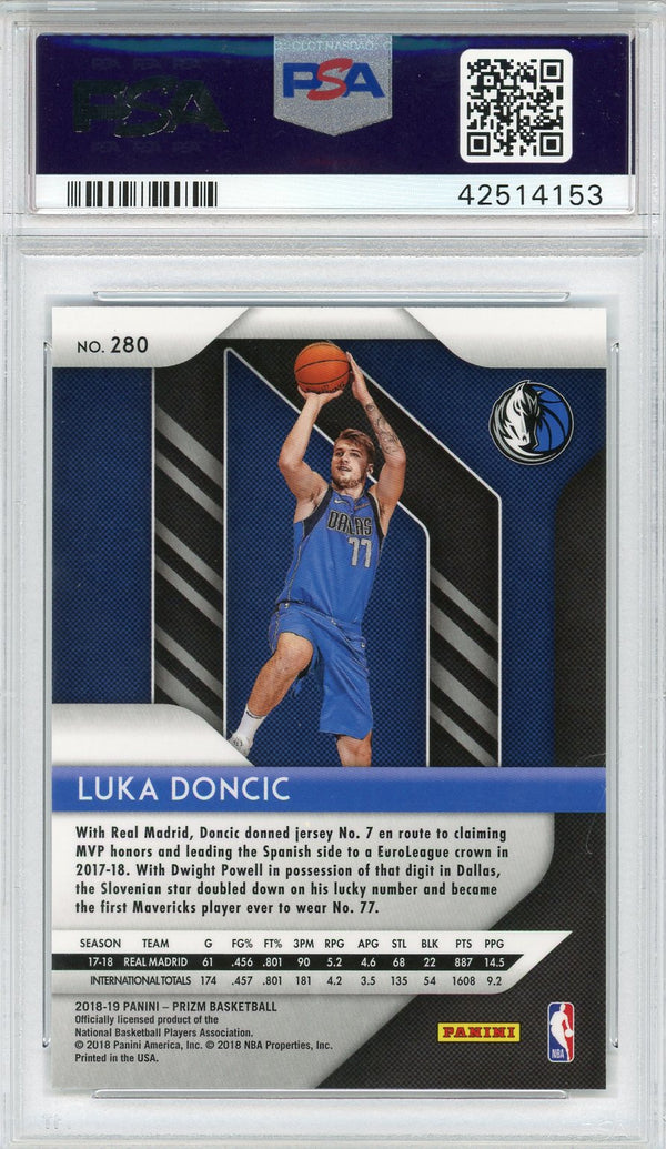 Luka Doncic 2018 Panini Prizm Rookie Card #280 (PSA)