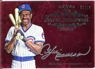 Andre Dawson Autographed Topps Silver Signatures Card #18/20