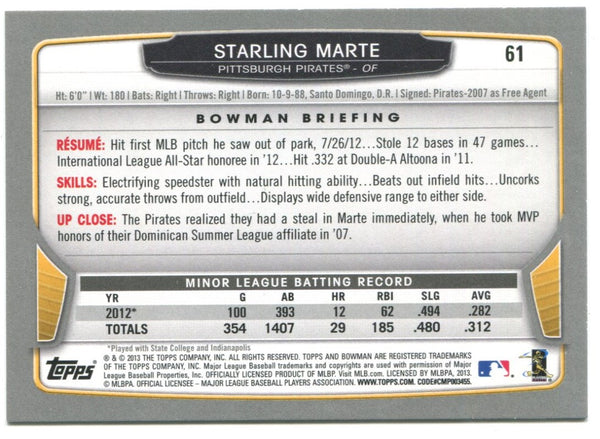 Starling Marte 2013 Bowman