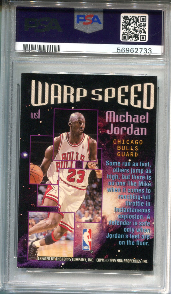 Michael Jordan 1995 Stadium Club #WS1 Warp Speed PSA VG-EX 4 Card