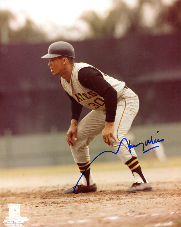 Maury Wills Autographed 8x10 Baseball Photo