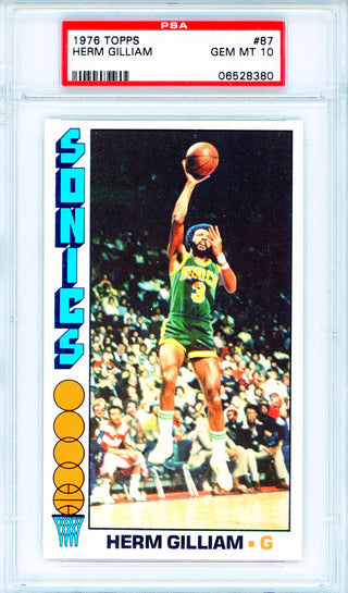 Herm Gilliam 1976 Topps Card #87 (PSA Gem Mint 10)