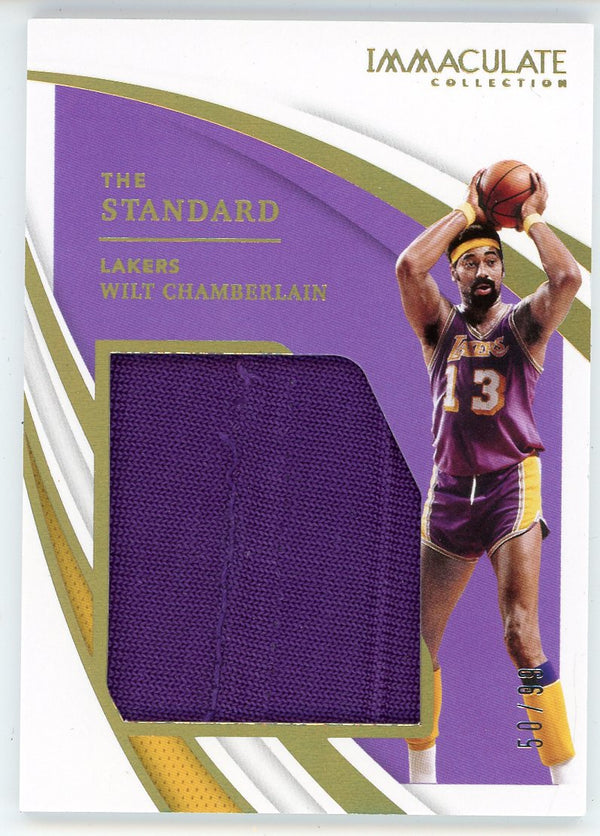 Wilt Chamberlain 2021 Panini Immaculate Collection Patch Card