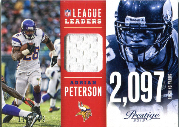 Adrian Peterson 2013 Panini Prestige Jersey Card