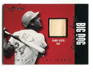 Tony Perez 2004 Fleer Game-Used Big Dog Bat Card #ngjtp