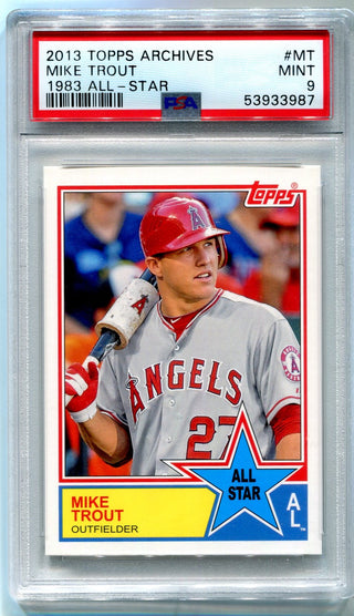 Mike Trout 2013 Topps Archives 1983 All Star (PSA 9)