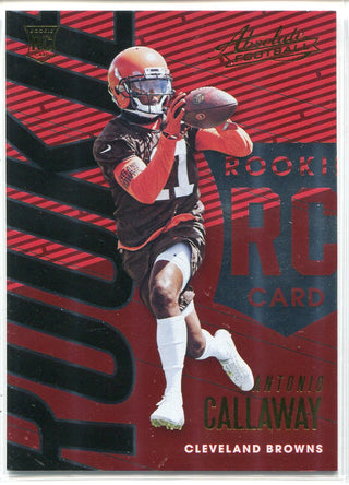 Antonio Callaway 2018 Panini Absolute Football Rookie Card