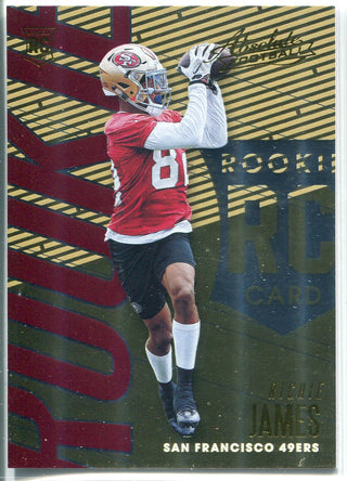 Richie James 2018 Panini Absolute Football Rookie Card