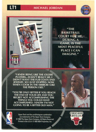 Michael Jordan Upper Deck Locker Talk 1993