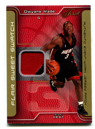 Dwyane Wade 2003-04 Flair Sweet Swatch #SSPDW (41/50) Jersey Card