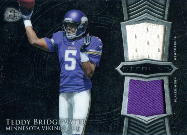 Teddy Bridgewater 2014 Bowman Reflection Rookie Jersey Card