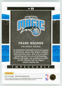 Franz Wagner 2021-22 Panini Impeccable 1 Troy Ounce Silver Card #59