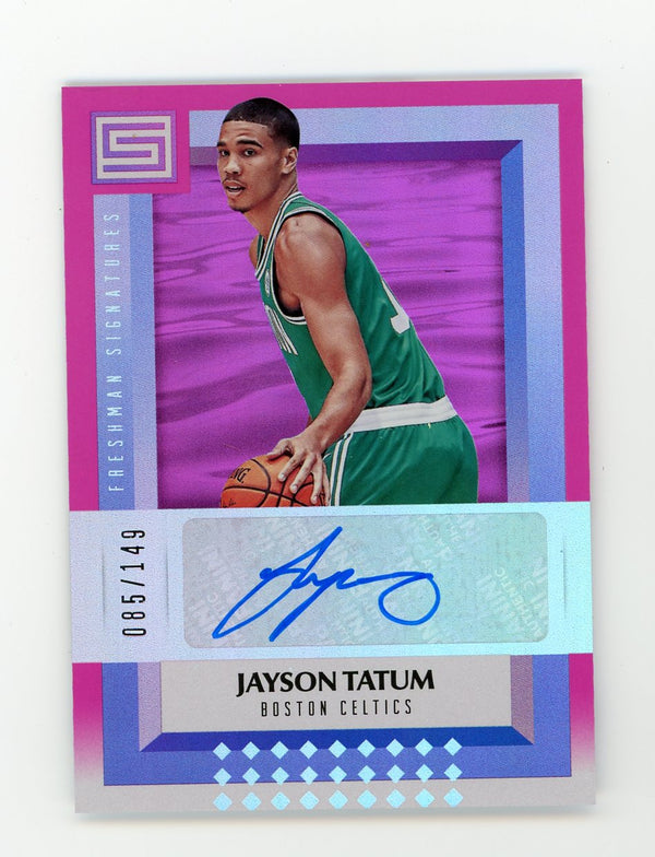 Jayson Tatum 2017-18 Panini Status #FSJTG Autographed Card /149