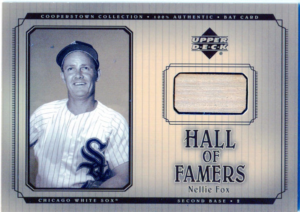 Nellie Fox 2001 Upper Deck Game Used Bat Card