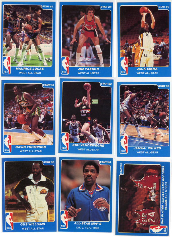 1983 Star Card All-Star Game Set 1-32