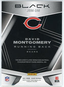 David Montgomery 2021 Panini Black Jet Black Jersey Card #JBM-DM